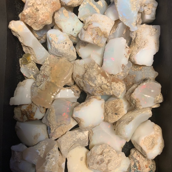 Raw Opal, Multi Fire Opal, Rough Stone, Uncut Raw Opal, White Opal Rough stone - Picture 3 of 9